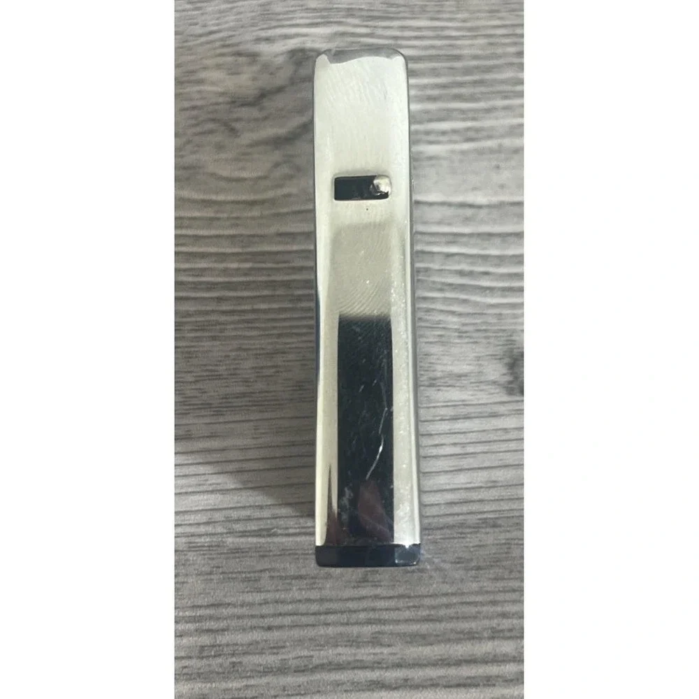 Vintage Ronson Varaflame Lighter West Germany Silver Vertical Lines (b6)